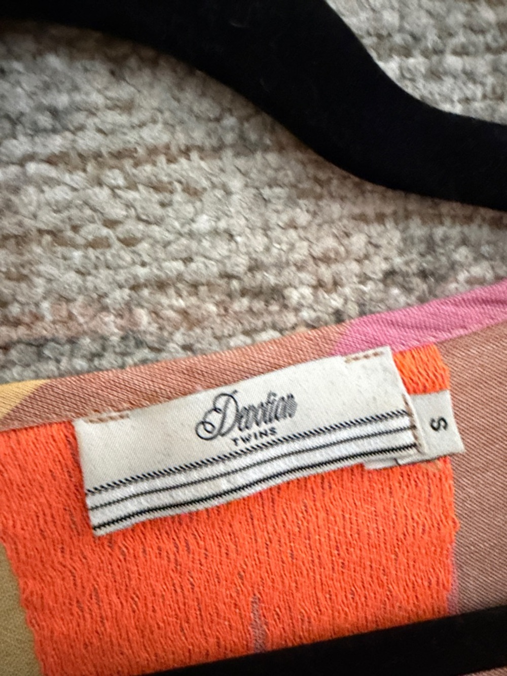 Devotion TWINS Neon Stripe Mini Dress in Green, Orange, Purple, Pink, Yellow - Picture 2 of 3